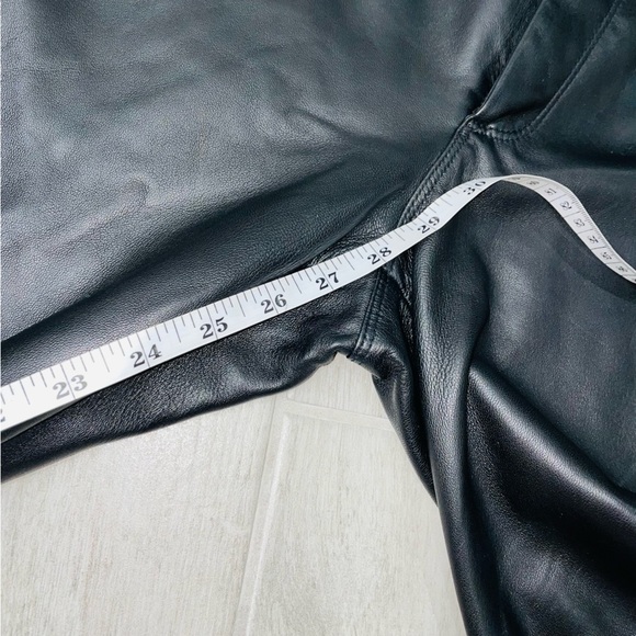 Gianni Bini  Black Genuine Leather Pants Size 2 - Picture 6 of 9